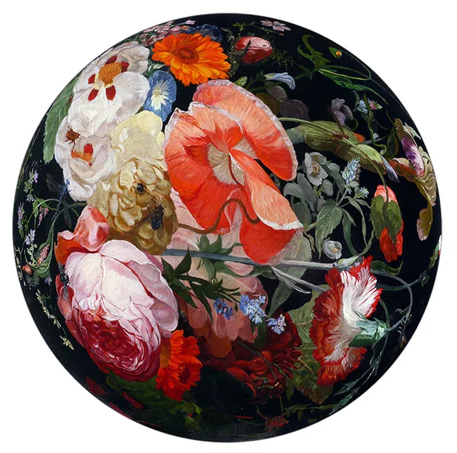 Painting from the Ocular Fleur series, 2014